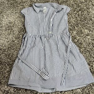 Casual Blue and White Dress